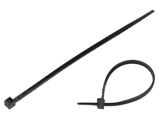 Kabelbinder; L: 100mm; W: 2,5mm; polyamide; zwart; 100st; -35÷85°C Kabelbinder; L: 100mm; W: 2,5mm; polyamide; zwart; 100st; -35÷85°C